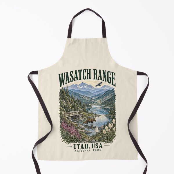 Item preview, Wasatch Range, Utah, USA [Vintage Illustration] designed and sold by elektronen.
