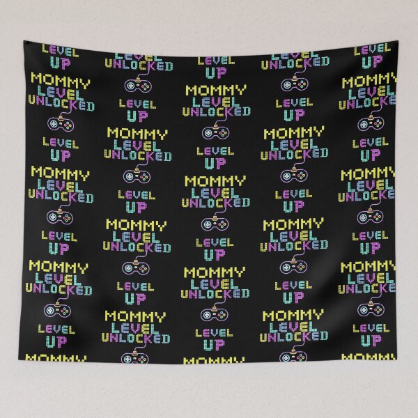 Item preview, Mommy Level Unlocked Funny Gamers Pun 90'S Retro Vibe Video Gamer Mom New Mom designed and sold by amm-yWescott.