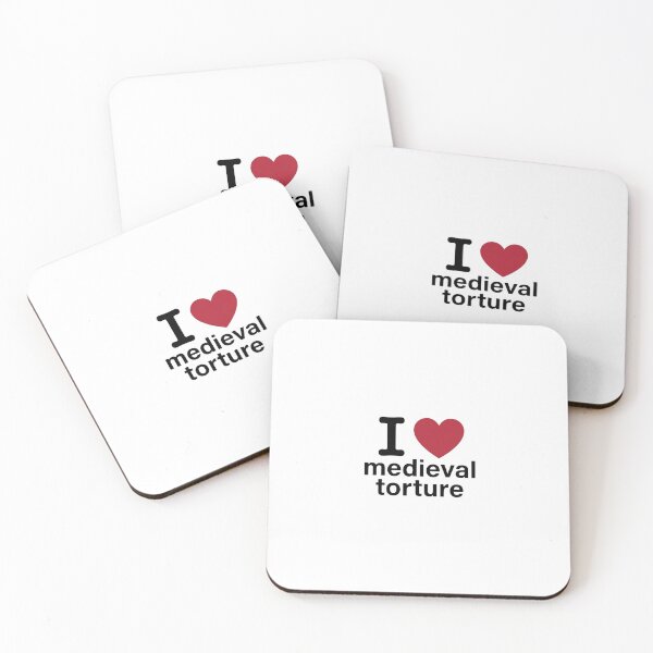 Item preview, I <3 Medieval Torture - Funny Dark Humor Sticker  designed and sold by LeoTheTiger.