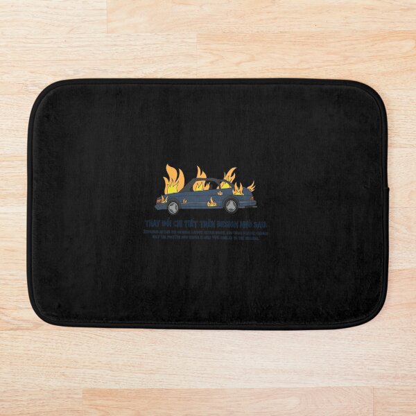 Item preview, Ilustración de un coche en llamas. Humor negro. Incendio de vehículo. designed and sold by OsbornRowe.