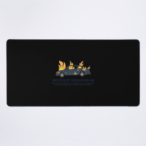 Item preview, Burning Car Illustration Dark Humor Vehicle Fire designed and sold by OsbornRowe.