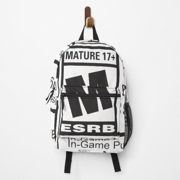 Item preview, Mature 17+ Video Game Content Label - Minimalist Gamer Rating Badge Poster designed and sold by Billy Morfo™.