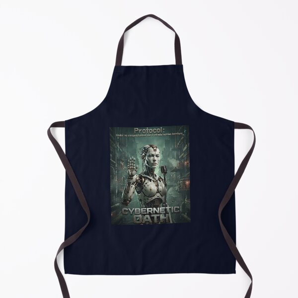 Item preview, OATH__<<Under no circumstances should robots surpass humans..>> designed and sold by Pronoian-Space.