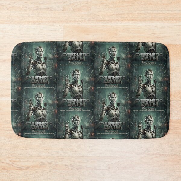 Item preview, OATH__<<Under no circumstances should robots surpass humans..>> designed and sold by Pronoian-Space.