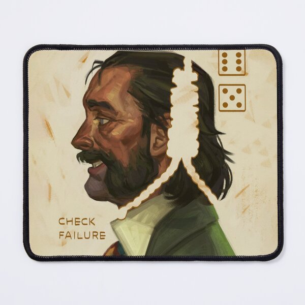 Item preview, Harrier Du Bois Check Failure designed and sold by · GAMING SOUL ·.