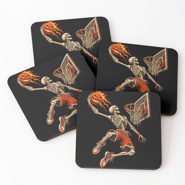 Item preview, Funny Halloween Skeleton Playing Basketball designed and sold by PAROSSA.