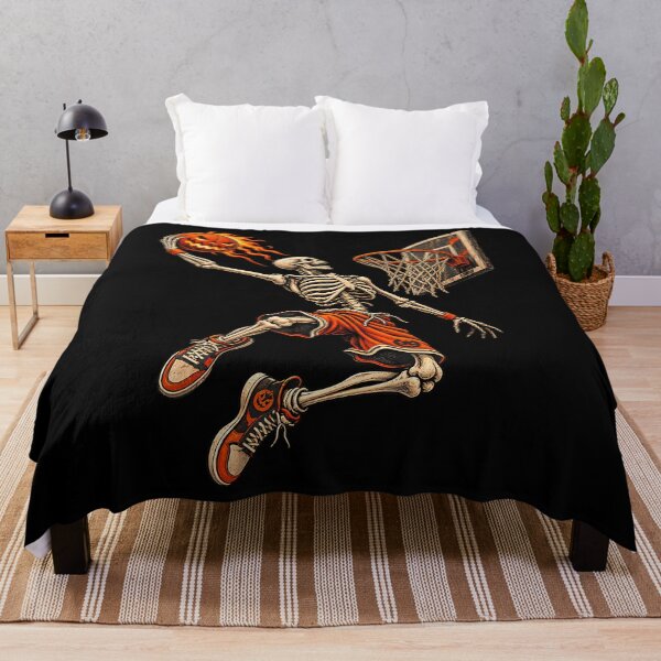 Item preview, Funny Halloween Skeleton Playing Basketball designed and sold by PAROSSA.