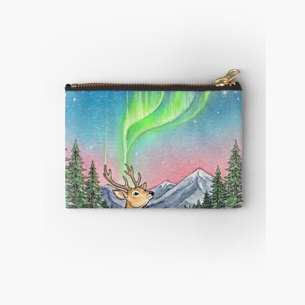 Item preview, Starlit Deer Aurora Borealis Vignette designed and sold by Dreamic.Art.