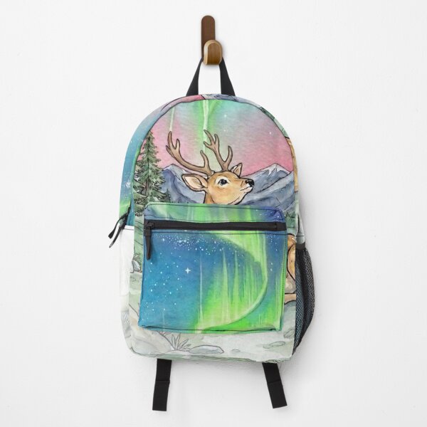Item preview, Starlit Deer Aurora Borealis Vignette designed and sold by Dreamic.Art.