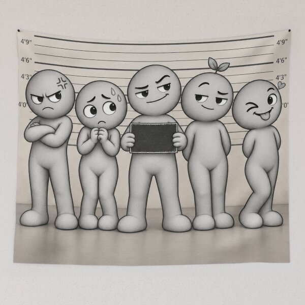 Item preview, Fynky Police Lineup Mood Squad designed and sold by Qenlo.