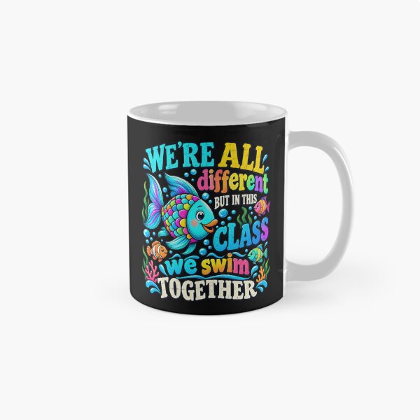 Item preview, We're All Different But We Swim Together Elementary Teacher designed and sold by Duerson.