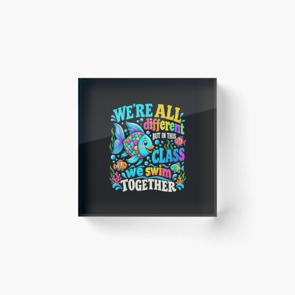 Item preview, We're All Different But We Swim Together Elementary Teacher designed and sold by Duerson.