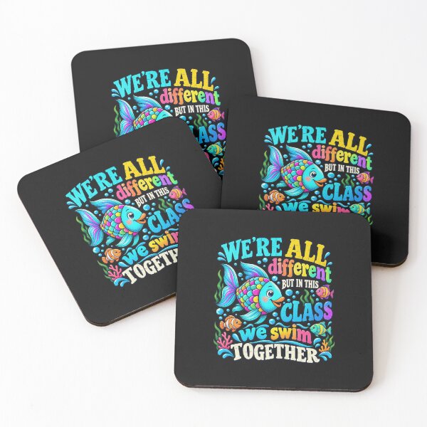 Item preview, We're All Different But We Swim Together Elementary Teacher designed and sold by Duerson.
