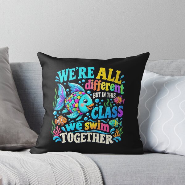 Item preview, We're All Different But We Swim Together Elementary Teacher designed and sold by Duerson.