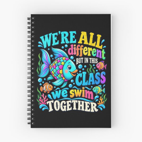 Item preview, We're All Different But We Swim Together Elementary Teacher designed and sold by Duerson.