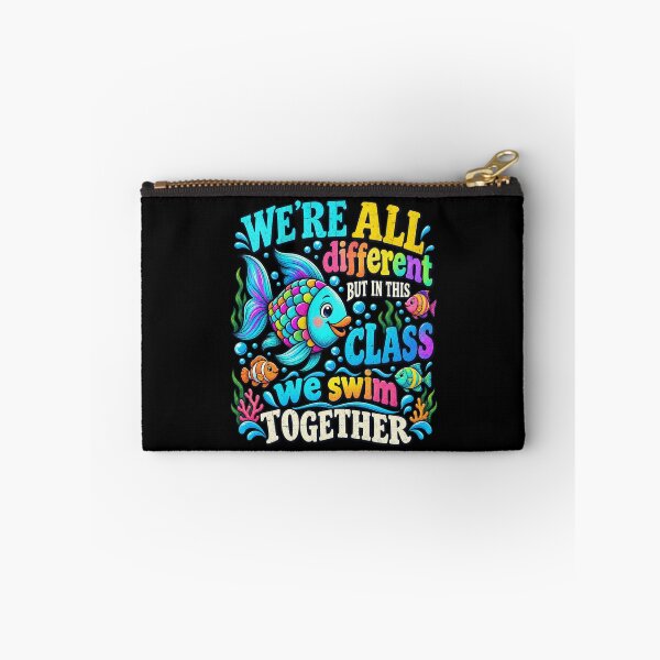 Item preview, We're All Different But We Swim Together Elementary Teacher designed and sold by Duerson.
