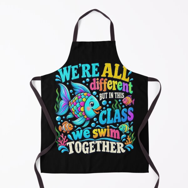 Item preview, We're All Different But We Swim Together Elementary Teacher designed and sold by Duerson.