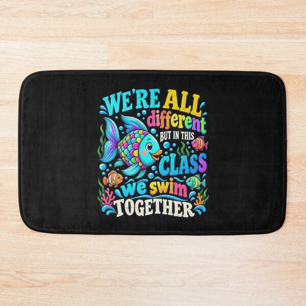 Item preview, We're All Different But We Swim Together Elementary Teacher designed and sold by Duerson.