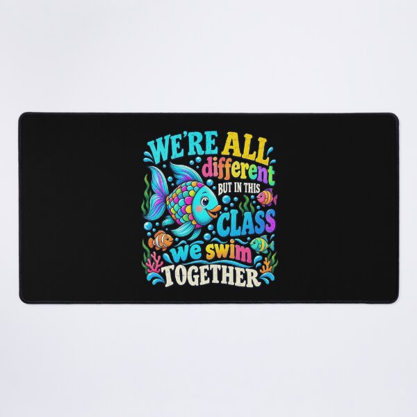 Item preview, We're All Different But We Swim Together Elementary Teacher designed and sold by Duerson.