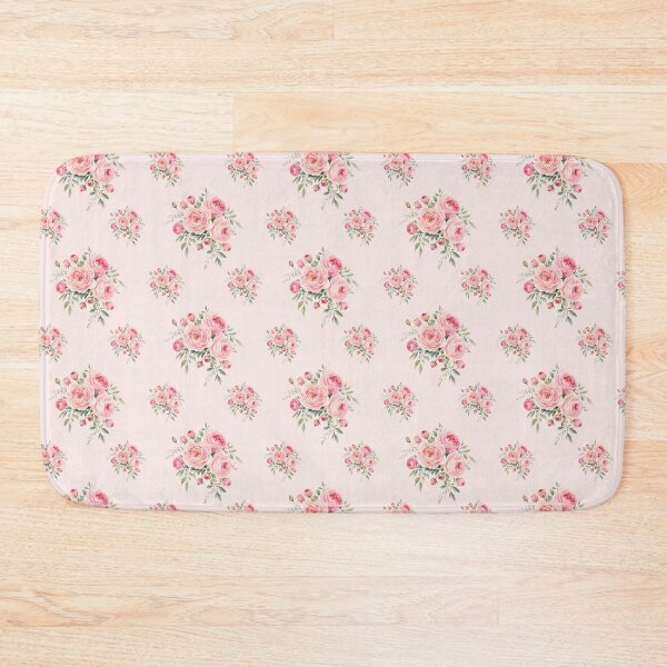 Item preview, Soft Blush Pink Watercolor Roses Vintage Floral Seamless Pattern designed and sold by SeJaa.