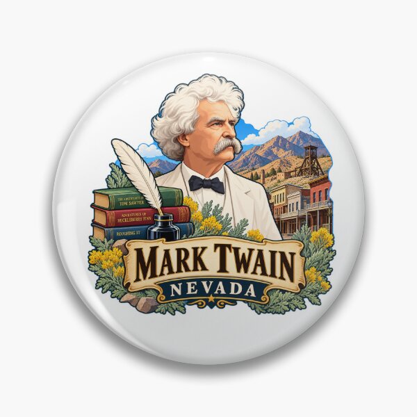 Item preview, Mark Twain, Nevada Literary History designed and sold by Myra365Art.