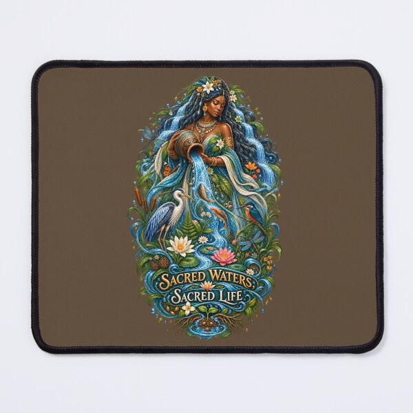 Item preview, Sacred Waters, Sacred Life | River Goddess Art | Mother Nature Illustration designed and sold by 'VARI'.