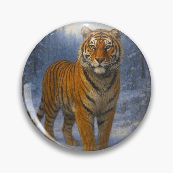 Item preview, Siberian Tiger Painting – Majestic Wild Tiger Portrait designed and sold by GalleryKauffeld.