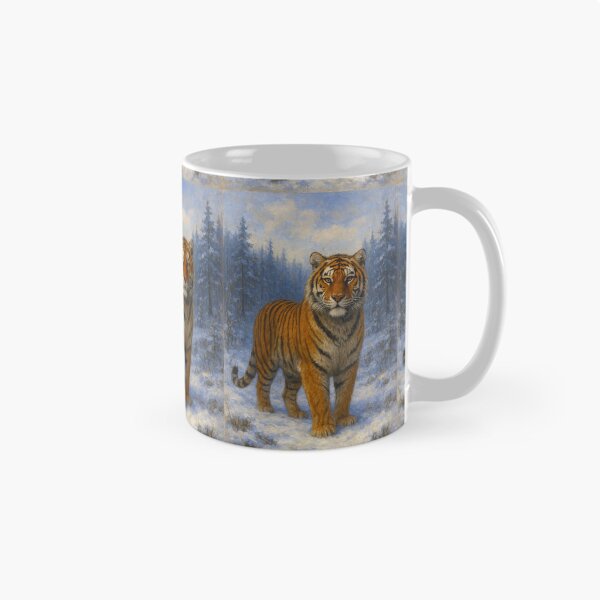 Item preview, Siberian Tiger Painting – Majestic Wild Tiger Portrait designed and sold by GalleryKauffeld.