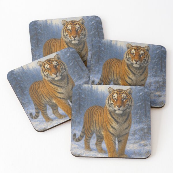 Item preview, Siberian Tiger Painting – Majestic Wild Tiger Portrait designed and sold by GalleryKauffeld.