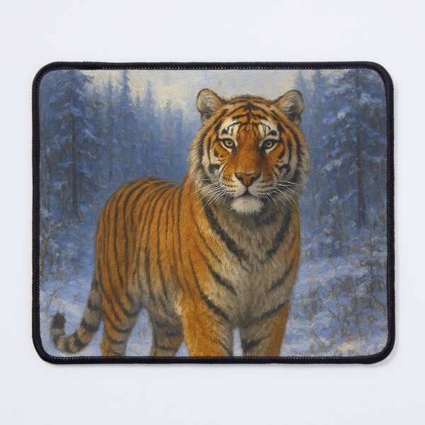 Item preview, Siberian Tiger Painting – Majestic Wild Tiger Portrait designed and sold by GalleryKauffeld.