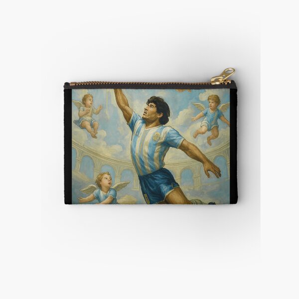 Item preview, Divine Athlete Reaching for Soccer Ball with Cherubs designed and sold by JacintKuphal.