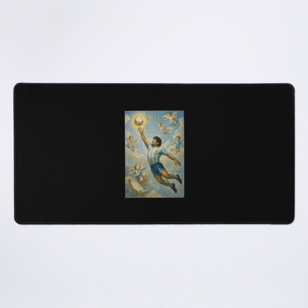Item preview, Divine Athlete Reaching for Soccer Ball with Cherubs designed and sold by JacintKuphal.