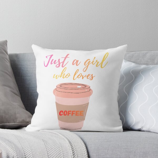Item preview, Just a Girl Who Loves Coffee designed and sold by AllProCraft.