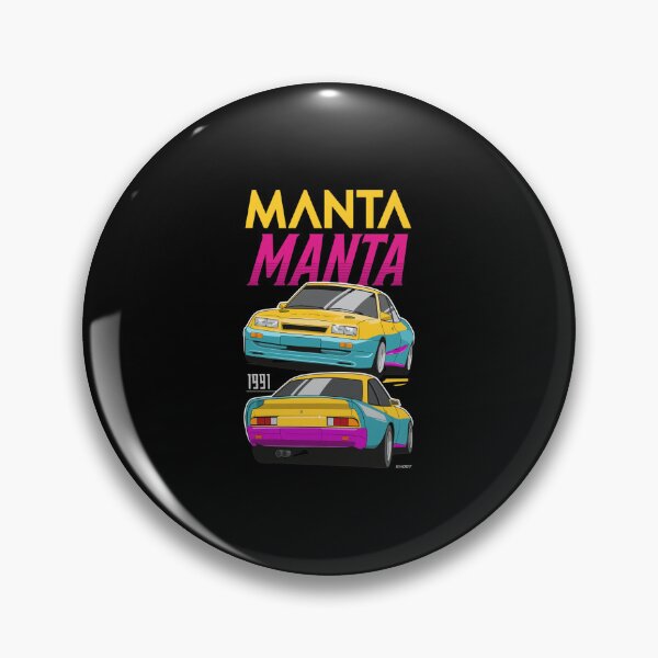 Item preview, Opel Manta 1991 Retro Car Yellow Purple Design designed and sold by JacintKuphal.