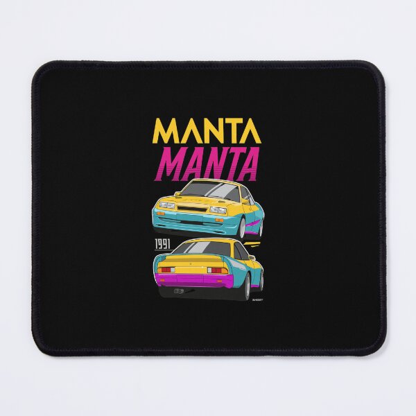 Item preview, Opel Manta 1991 Retro Car Yellow Purple Design designed and sold by JacintKuphal.