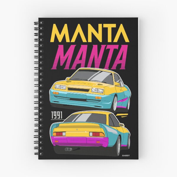 Item preview, Opel Manta 1991 Retro Car Yellow Purple Design designed and sold by JacintKuphal.