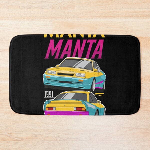 Item preview, Opel Manta 1991 Retro Car Yellow Purple Design designed and sold by JacintKuphal.