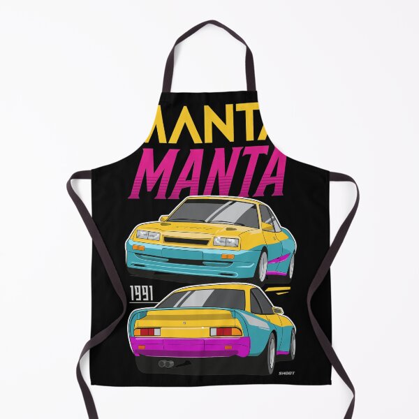 Item preview, Opel Manta 1991 Retro Car Yellow Purple Design designed and sold by JacintKuphal.