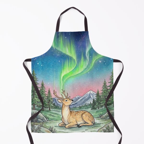 Item preview, Aurora Deer Northern Lights Forest designed and sold by Dreamic.Art.