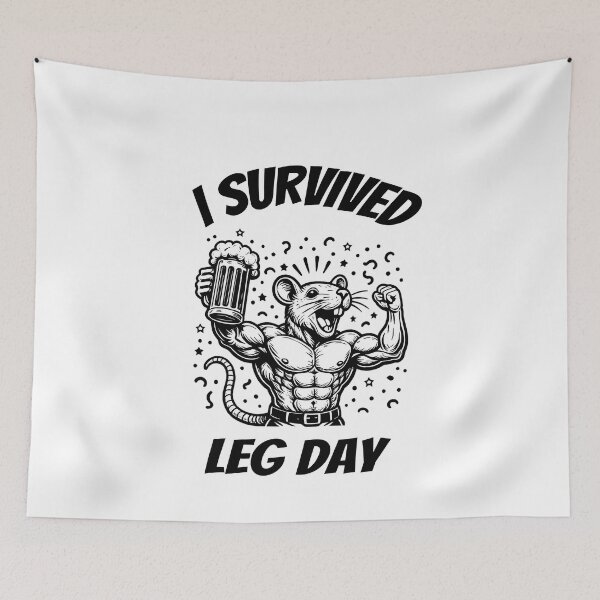 Item preview, I Survived Leg Day designed and sold by TheFineShirt.