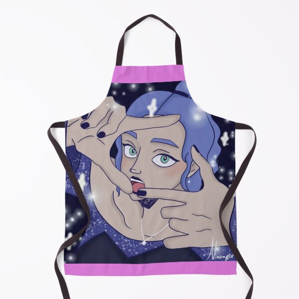 Item preview, Blue Hair Girl Camera Hand Gesture Graphic designed and sold by CosmiicOddities.