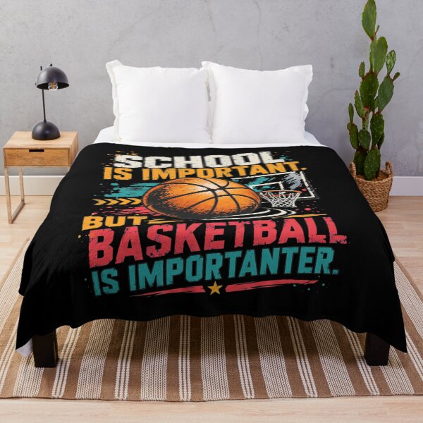 Item preview, School is Important but Basketball is Importanter Funny designed and sold by JacintKuphal.