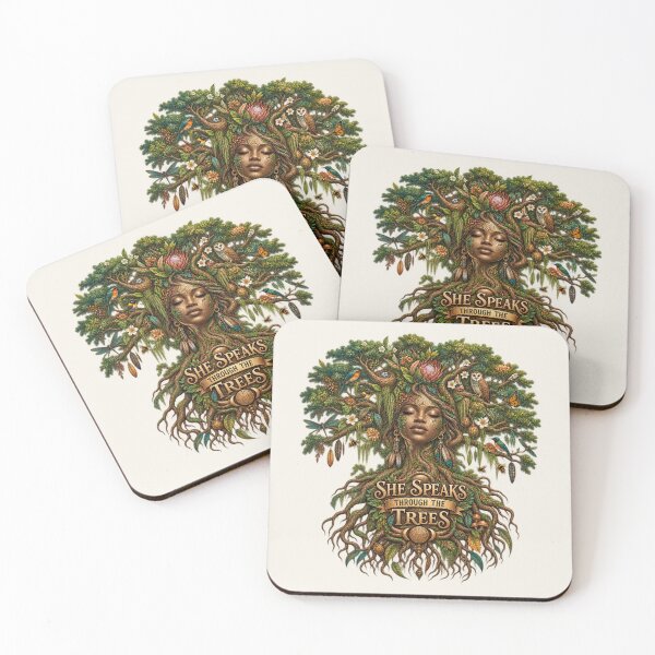 Item preview, She Speaks Through the Trees | Sacred Tree Spirit | Mother Nature Art designed and sold by 'VARI'.