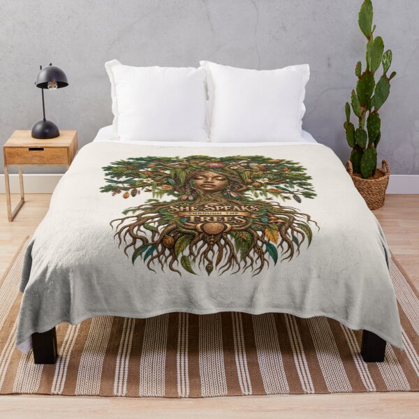 Item preview, She Speaks Through the Trees | Sacred Tree Spirit | Mother Nature Art designed and sold by 'VARI'.
