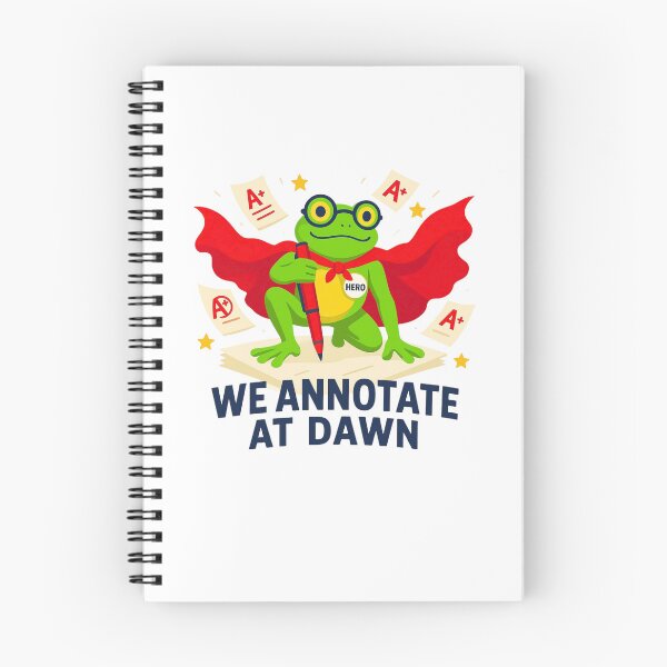Item preview, We Annotate at Dawn Funny Frog Teacher Back to School A+ Student School designed and sold by INKPOPTOURI.