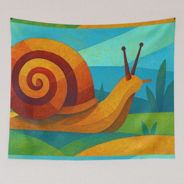 Item preview, Snail - a Geometric illustration. designed and sold by GalleryKauffeld.
