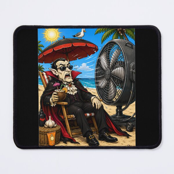 Item preview, Werewolf Beach Vacation Umbrella Disaster designed and sold by ComedyInkFactor.