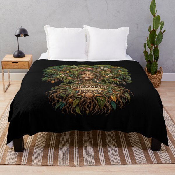 Item preview, She Speaks Through the Trees | Sacred Tree Spirit | Mother Nature Art designed and sold by 'VARI'.