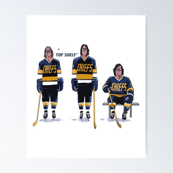 Item preview, Retro Chiefs Hockey Player Illustrated designed and sold by JacintKuphal.