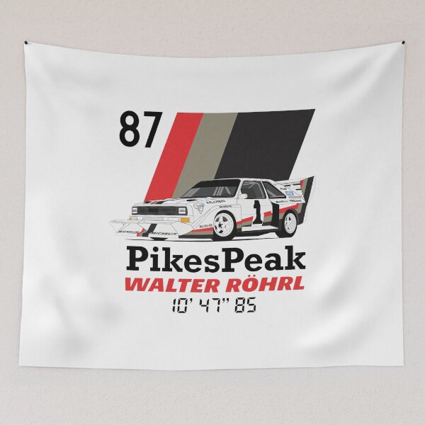Item preview, 87 Pikes Peak Audi Walter Röhrl Race Car Art designed and sold by JacintKuphal.